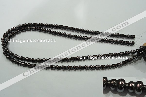 CHE190 15.5 inches 6*8mm calabash hematite beads wholesale