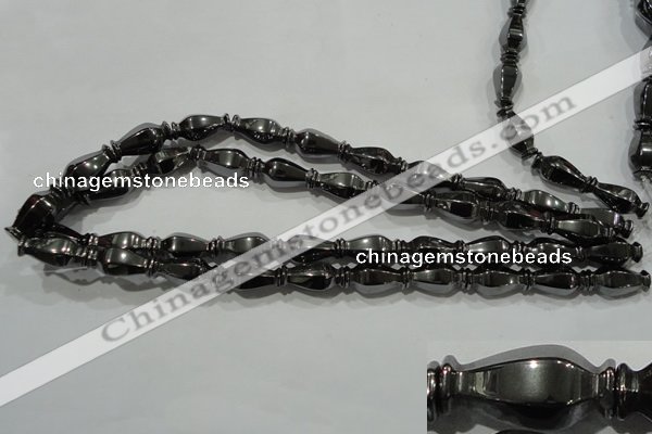 CHE197 15.5 inches 10*20mm vase-shaped hematite beads wholesale