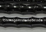 CHE204 15.5 inches 8*12mm bamboo hematite beads wholesale