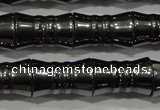 CHE207 15.5 inches 8*12mm bamboo hematite beads wholesale