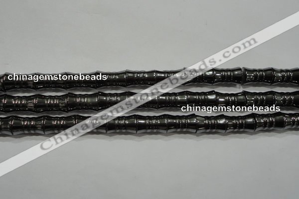 CHE207 15.5 inches 8*12mm bamboo hematite beads wholesale