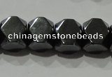 CHE223 15.5 inches 8*8mm faceted cube hematite beads wholesale