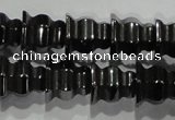 CHE241 15.5 inches 8*8mm tower hematite beads wholesale