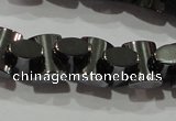 CHE243 15.5 inches 7*9mm bowknot hematite beads wholesale