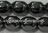 CHE247 15.5 inches 10*12mm lantern hematite beads wholesale