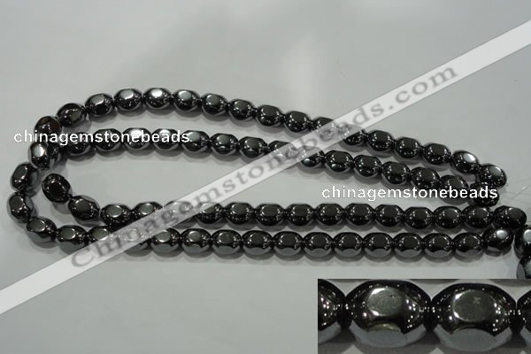 CHE247 15.5 inches 10*12mm lantern hematite beads wholesale