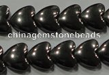 CHE257 15.5 inches 8*8mm heart hematite beads wholesale