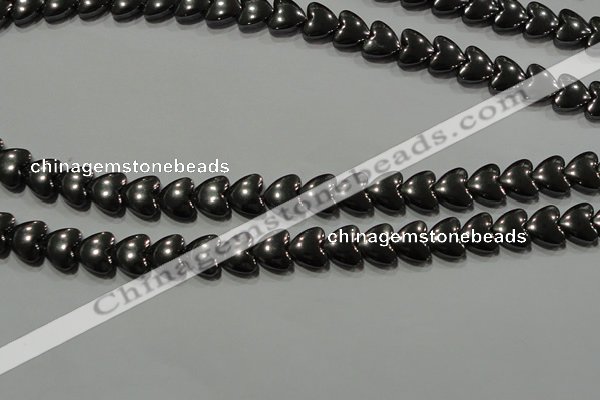 CHE257 15.5 inches 8*8mm heart hematite beads wholesale