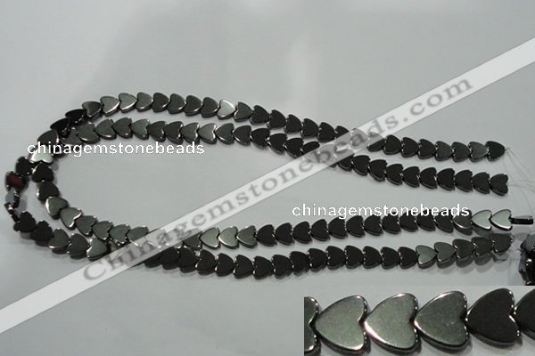 CHE268 15.5 inches 8*8mm heart hematite beads wholesale