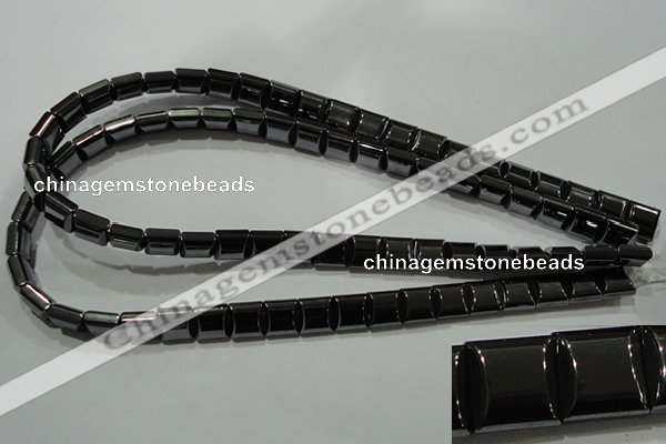 CHE286 15.5 inches 10*10mm square double drilled hematite beads wholesale