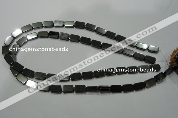 CHE291 15.5 inches 8*13mm rectangle hematite beads wholesale