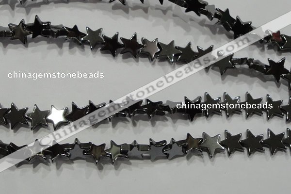 CHE295 15.5 inches 10mm star hematite beads wholesale