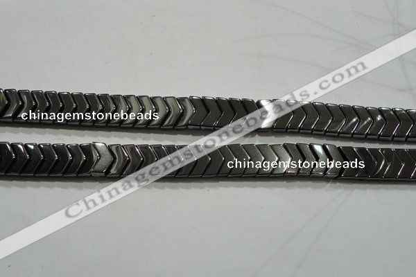 CHE297 15.5 inches 6*9mm hematite beads wholesale