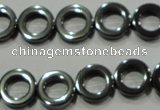 CHE302 15.5 inches 12mm donut hematite beads wholesale