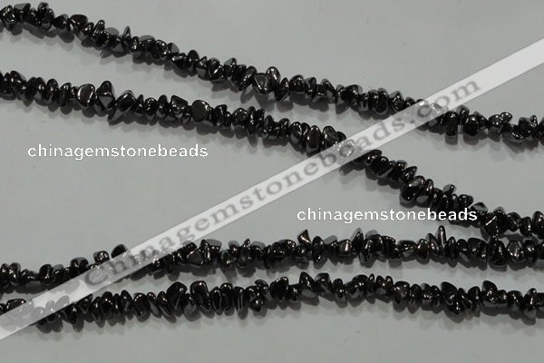 CHE306 15.5 inches 3*5mm – 6*8mm hematite chips beads wholesale