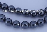 CHE32 16 inches 4mm faceted round hematite beads Wholesale