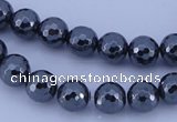 CHE33 16 inches 6mm faceted round hematite beads Wholesale