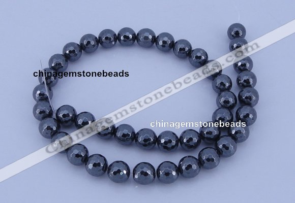 CHE34 16 inches 8mm faceted round hematite beads Wholesale