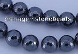 CHE35 16 inches 10mm faceted round hematite beads Wholesale