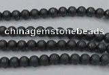 CHE400 15.5 inches 2mm round matte hematite beads wholesale