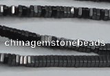 CHE412 15.5 inches 1*4*4mm square matte hematite beads wholesale