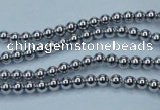 CHE421 15.5 inches 2mm round plated hematite beads wholesale