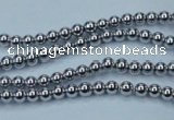 CHE421 15.5 inches 2mm round plated hematite beads wholesale