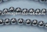 CHE426 15.5 inches 10mm round plated hematite beads wholesale