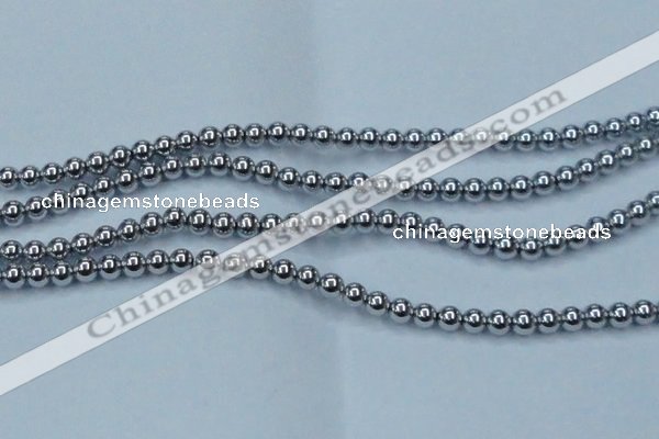 CHE426 15.5 inches 10mm round plated hematite beads wholesale