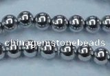 CHE427 15.5 inches 12mm round plated hematite beads wholesale