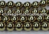 CHE435 15.5 inches 10mm round plated hematite beads wholesale