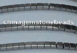 CHE450 15.5 inches 2*2mm cube plated hematite beads wholesale