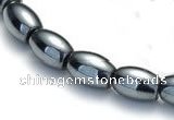 CHE51 15.5  inches 5*8mm rice shape hematite beads Wholesale