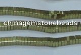 CHE559 15.5 inches 1*2*2mm square plated hematite beads wholesale