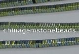 CHE560 15.5 inches 1*2*2mm square plated hematite beads wholesale