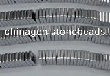 CHE565 15.5 inches 1*2*2mm square plated hematite beads wholesale