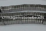 CHE569 15.5 inches 1*3*3mm square plated hematite beads wholesale