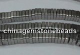 CHE579 15.5 inches 1*4*4mm square plated hematite beads wholesale