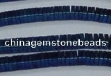 CHE584 15.5 inches 1*4*4mm square plated hematite beads wholesale