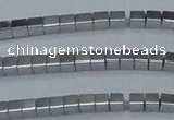 CHE590 15.5 inches 2*2mm cube plated hematite beads wholesale