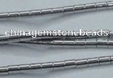 CHE594 15.5 inches 2*2.5mm tube plated hematite beads wholesale