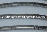 CHE600 15.5 inches 3*3mm cube plated hematite beads wholesale