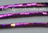 CHE604 15.5 inches 3*3mm cube plated hematite beads wholesale