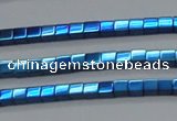 CHE605 15.5 inches 3*3mm cube plated hematite beads wholesale