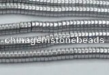 CHE640 15.5 inches 1*2mm tyre plated hematite beads wholesale