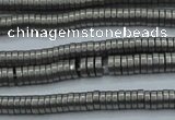 CHE670 15.5 inches 1*2mm tyre matte plated hematite beads