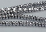 CHE732 15.5 inches 2*4mm faceted rondelle plated hematite beads