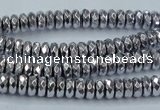 CHE733 15.5 inches 3*6mm faceted rondelle plated hematite beads