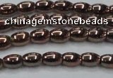 CHE742 15.5 inches 4*6mm rice plated hematite beads wholesale