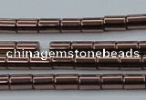 CHE747 15.5 inches 3*5mm tube plated hematite beads wholesale